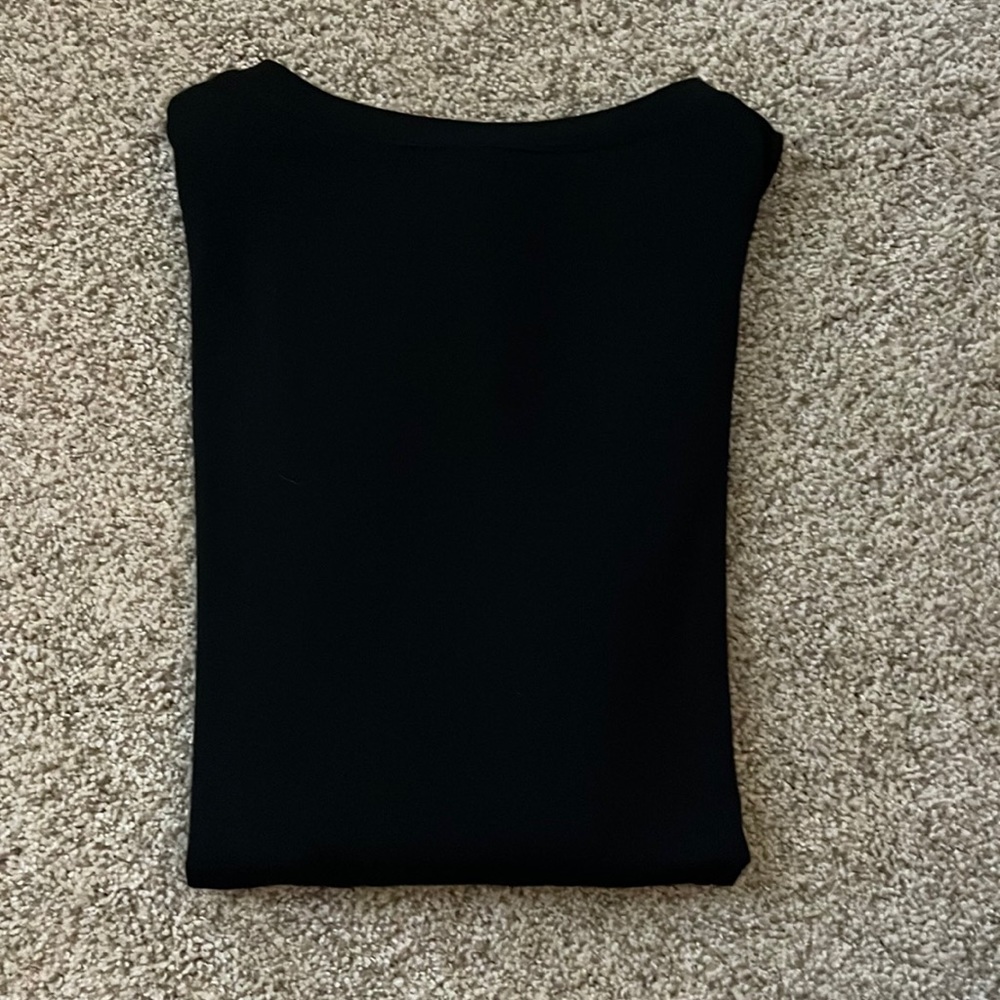 Aerie Black Low Back Long Sleeve Shirt - Size Small